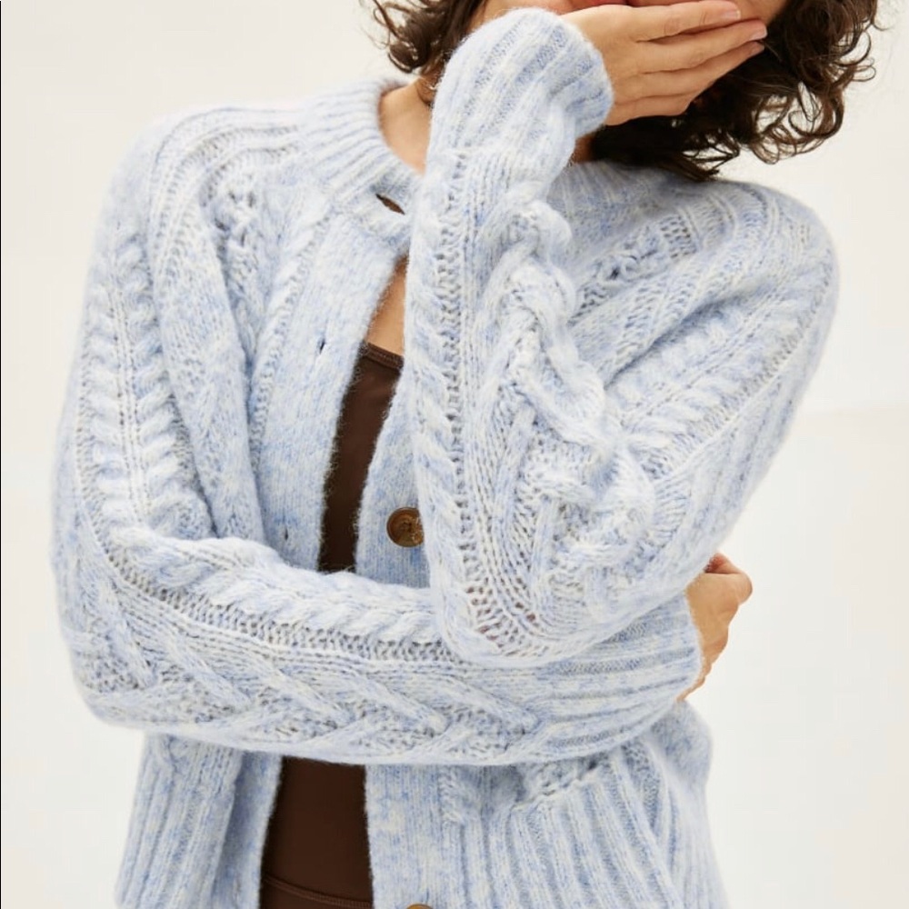 Everlane Cloud Cable Cardigan